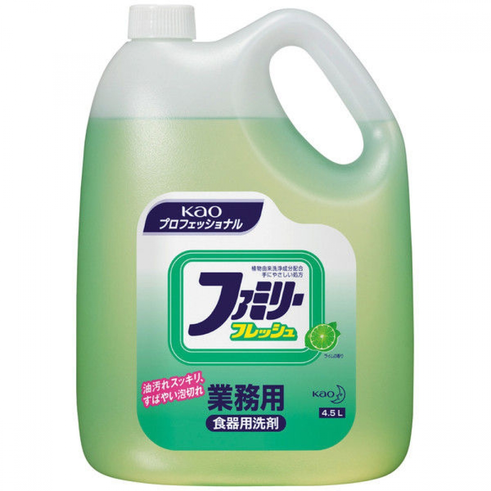 食器用洗剤ファミリーフレッシュ　4.5L×4本入り　花王