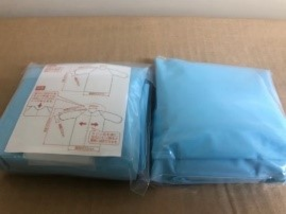 ＯＰＥ簡易使い捨てエプロン（割烹着タイプ）　1パック10枚入り×５　日精